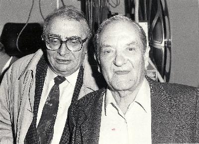 Claude Chabrol, ici avec Jean Carmet (photo Bertrand Gilet-La nouvelle République droits réservés)